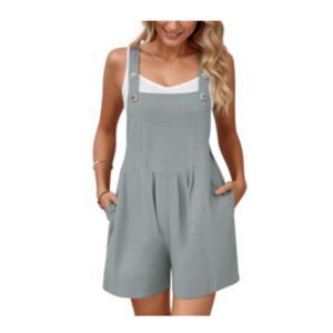 Casual Short Overalls Loose Romper, SIZE XL, 2K-136R003, XXL, 136R004